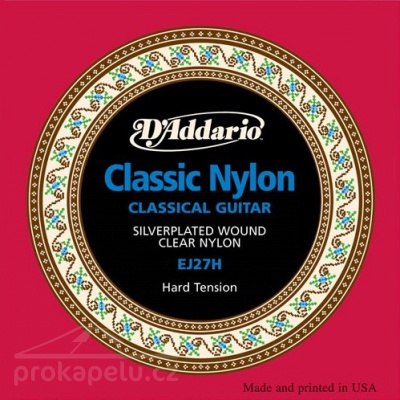 D'Addario EJ 27 H - nylonové struny na klasickou kytaru