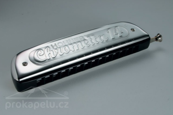 Hohner Chrometta 14 C - foukací harmonika