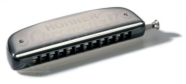 Hohner Chrometta 12 G - foukací harmonika