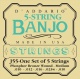 D'Addario J 55 - struny na 5 strunné banjo