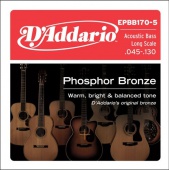 D'Addario EPBB 170 5 - struny na akustickou baskytaru