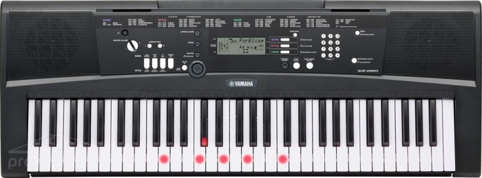 Yamaha EZ 220 - klávesy s dynamikou
