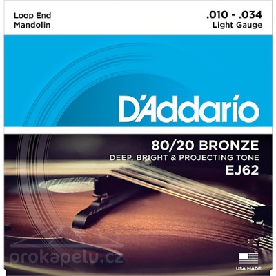 D'ADDARIO EJ 62 Br - struny na mandolínu 10/34