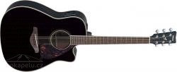 Yamaha FGX 720SC Black - elektroakustická kytara