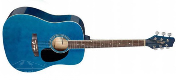 Stagg SA20 D BLUE - westernová kytara