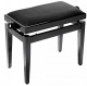 Truwer TB 05 BKP VBK - klavírní stolička černá lesklá