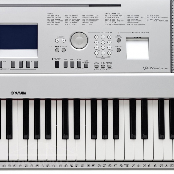 Yamaha DGX 640 W přenosné digitální piáno Prokapelu.cz