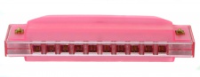 Truwer L 417 B RD - růžová harmonika s pouzdrem