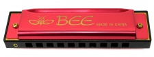 Truwer L 417 C RD - červená foukací harmonika v C 