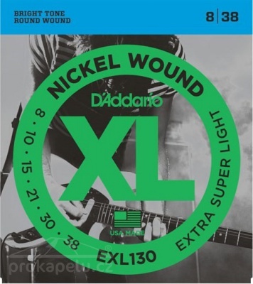 D'Addario EXL 130 - struny na elektrickou kytaru 08/38