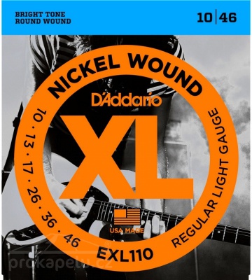 D'Addario EXL 110 - kovové struny pro elektrickou kytaru - 10/46