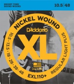 D'Addario EXL 110+ 10.5/48 - kovové struny pro elektrickou kytaru 