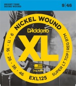 D'Addario EXL 125 - kovové struny pro elektrickou kytaru 9/46