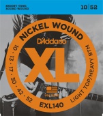 D'Addario EXL 140 - kovové struny pro elektrickou kytaru 10/52