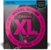 D'Addario EXL 170 5 - struny na pětistrunnou baskytaru