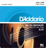 D'Addario EJ 11 - struny na akustickou kytaru 12/53