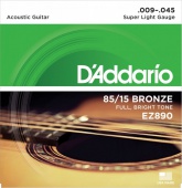 D'Addario EZ 890 Br - kovové struny pro akustickou kytaru (super light) 9/45