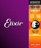 Elixir 16102 PhBR Nanoweb (medium) 13/56 - kovové struny pro akustickou kytaru (medium)