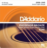 D'Addario EJ 41 - struny na akustickou kytaru 9/45