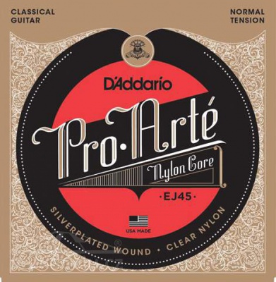 D'Addario EJ 45 Pro Arté - nylonové struny pro klasickou kytaru (normal tension)