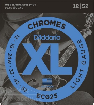 D'Addario ECG 25 - struny na elektrickou kytaru 12/52