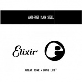 Elixir struna e 10&quot; hladká ocel - kovová struna pro akustickou kytaru