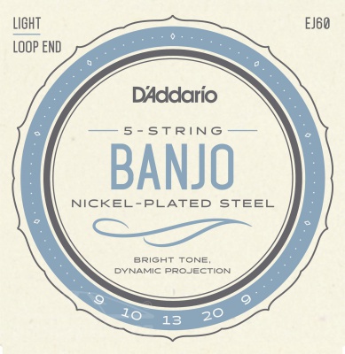 D'Addario EJ 60 - struny pro pětistrunné banjo 9/20