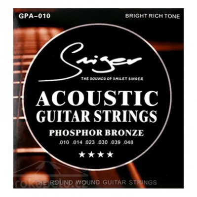 Smiger GPA 010 - struny na akustickou kytaru 10/48