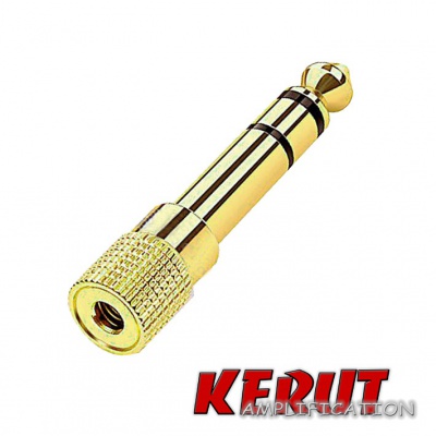 KERUT Redukce 3,5mm (f)J - 6,3mm (m)J