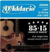 D'Addario EZ 940 Br - kovové struny pro akustickou kytaru (light) 10/50