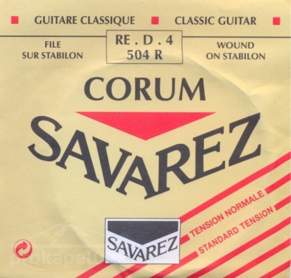 Savarez struna D 504 R Corum - nylonová struna pro klasickou kytaru (normal tension)