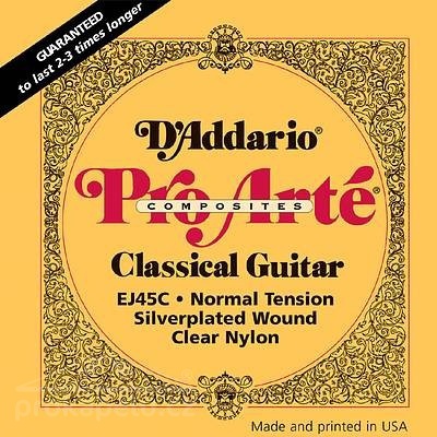 D'Addario EJ 45 C Pro Arté Composite - nylonové struny pro klasickou kytaru (normal tension)
