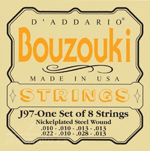 D'Addario J 97 Bouzouki - kovové struny pro řecké bouzouki